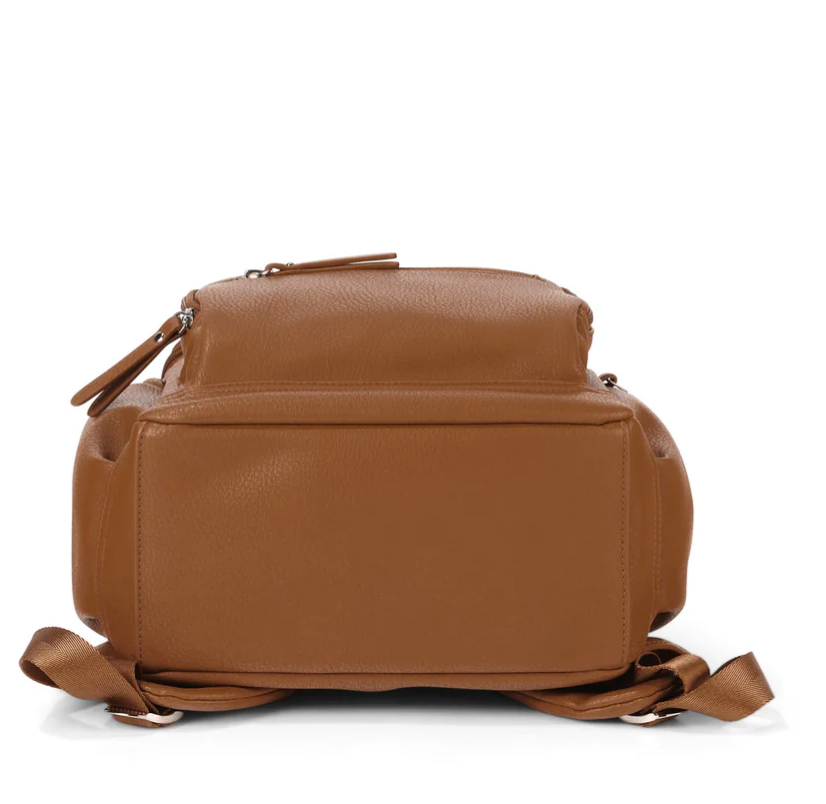 Mini Signature Backpack - Chestnut Brown Vegan Leather