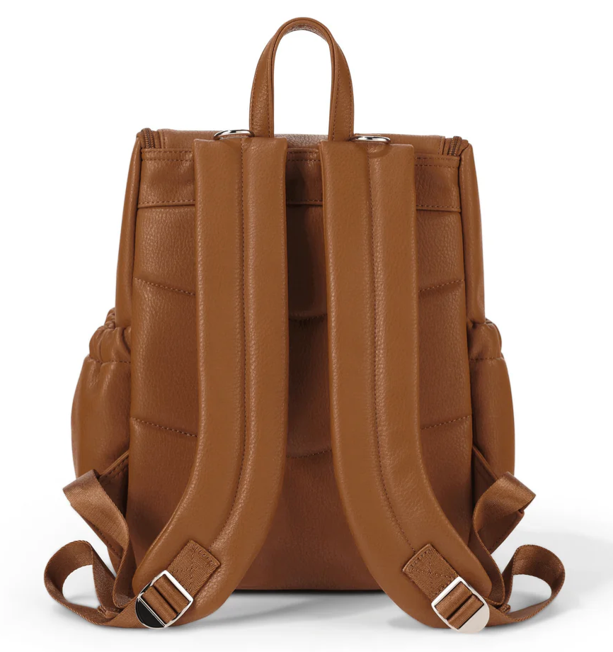 Mini Signature Backpack - Chestnut Brown Vegan Leather