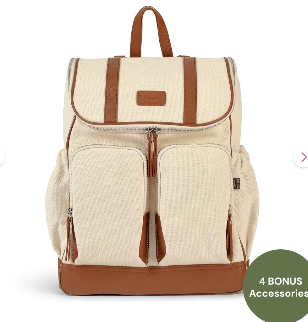 Signature Nappy Backpack - Natural Canvas