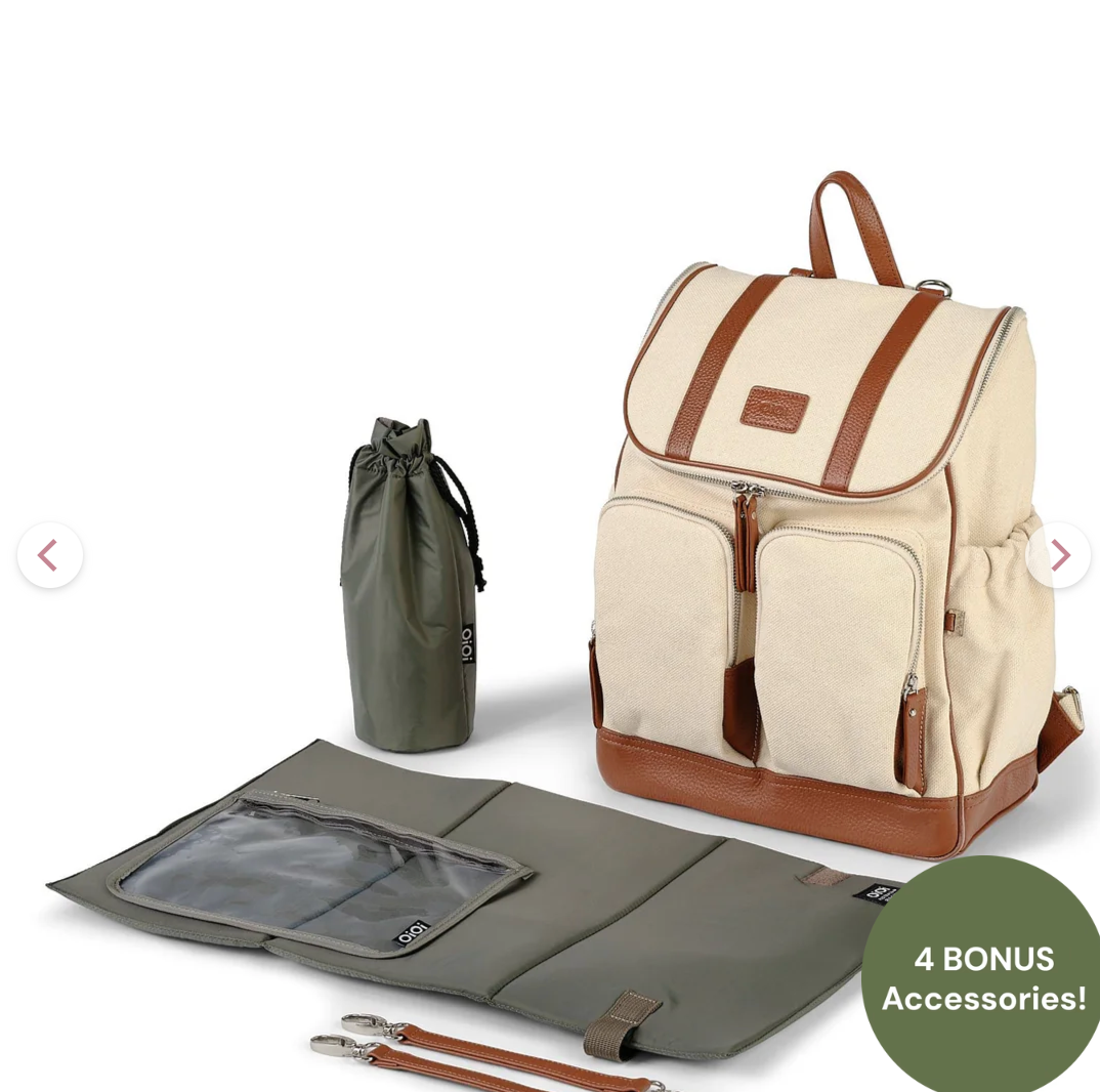 Signature Nappy Backpack - Natural Canvas