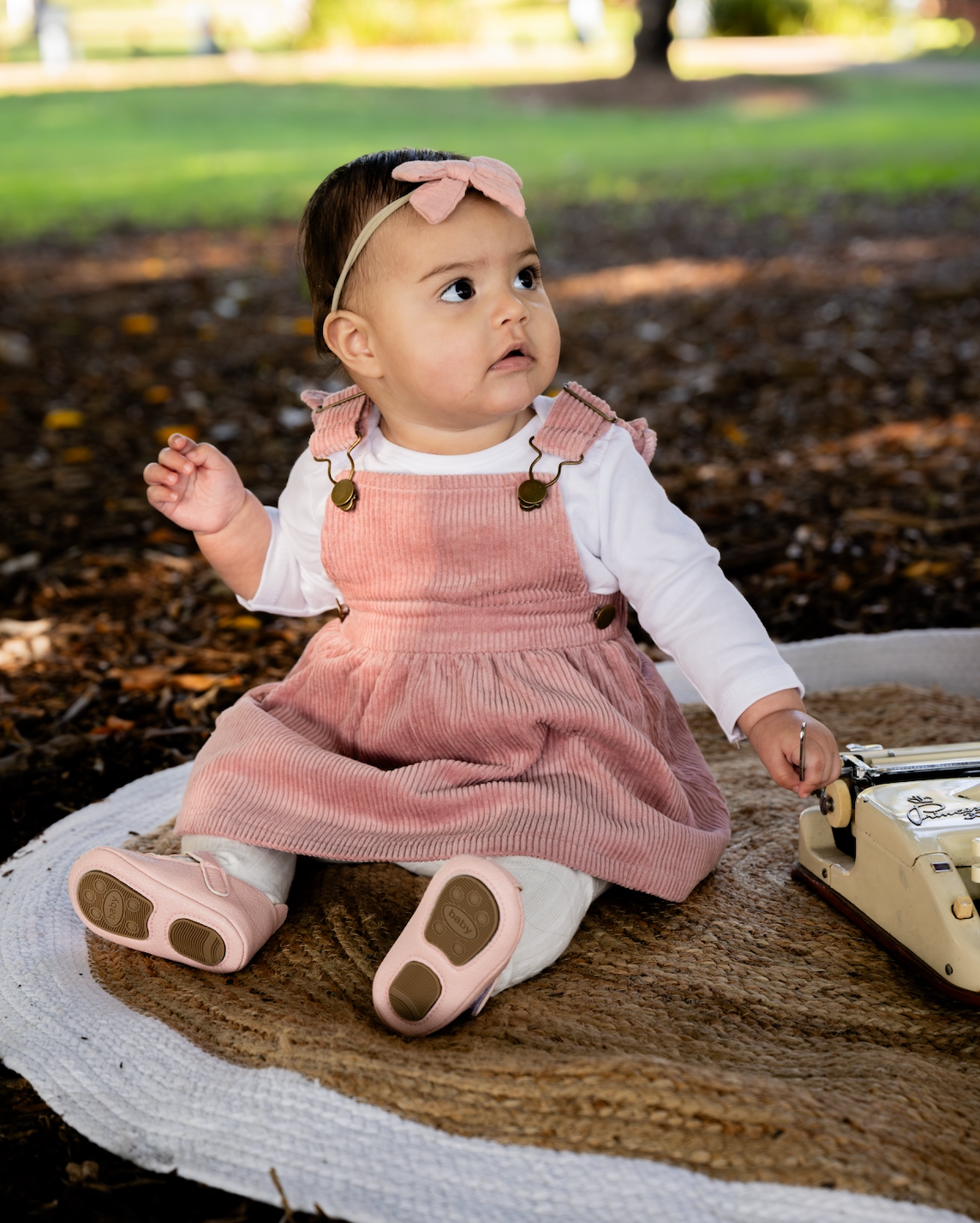 Pink Corduroy Leilah Dress