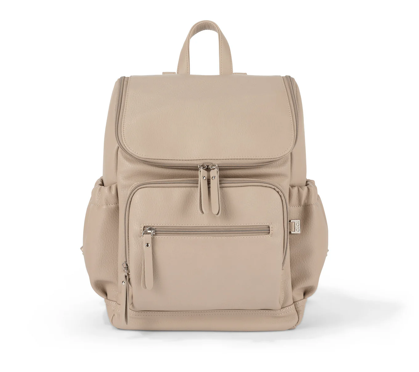 Mini Signature Backpack - Oat Vegan Leather