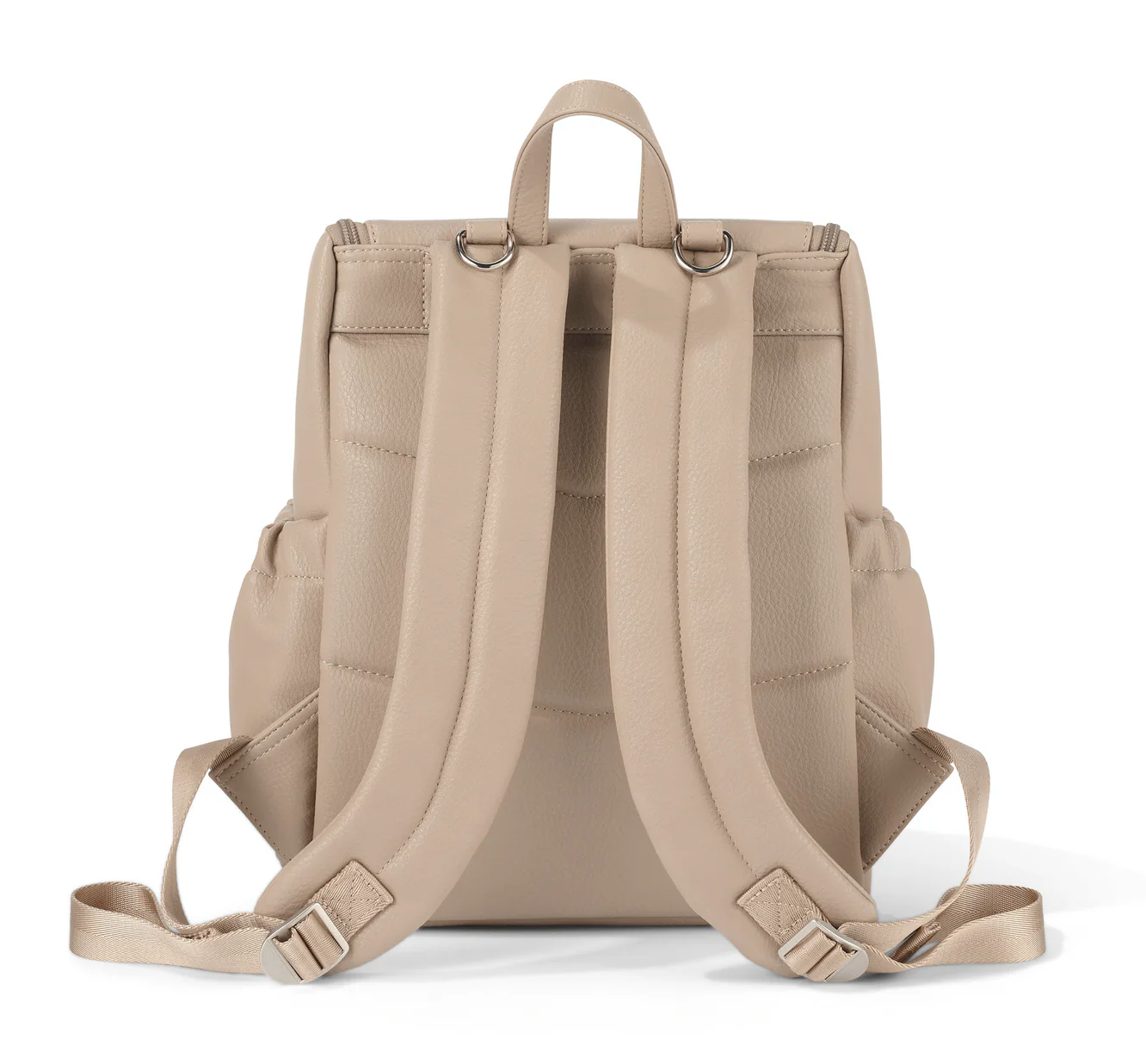 Mini Signature Backpack - Oat Vegan Leather