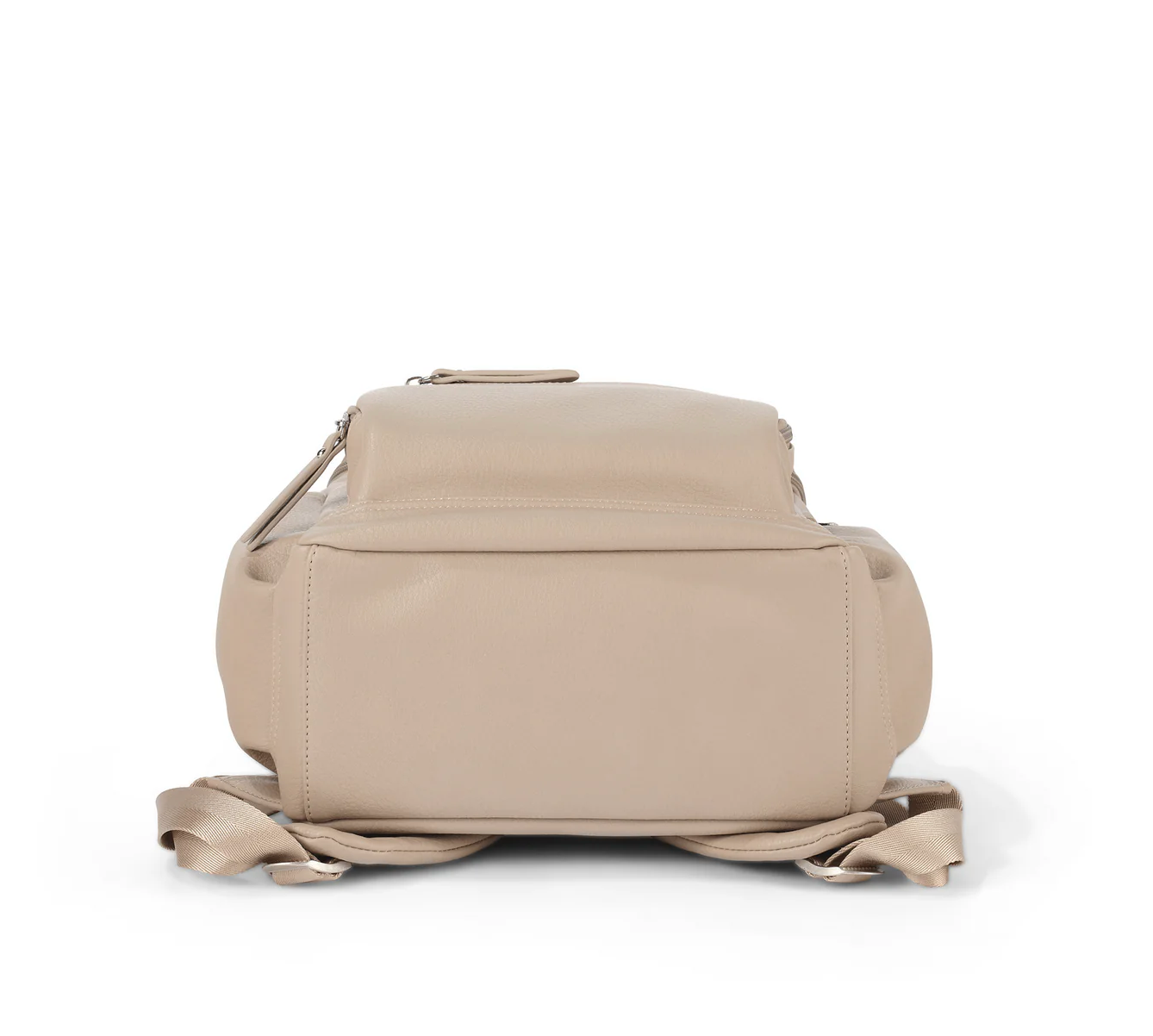 Mini Signature Backpack - Oat Vegan Leather