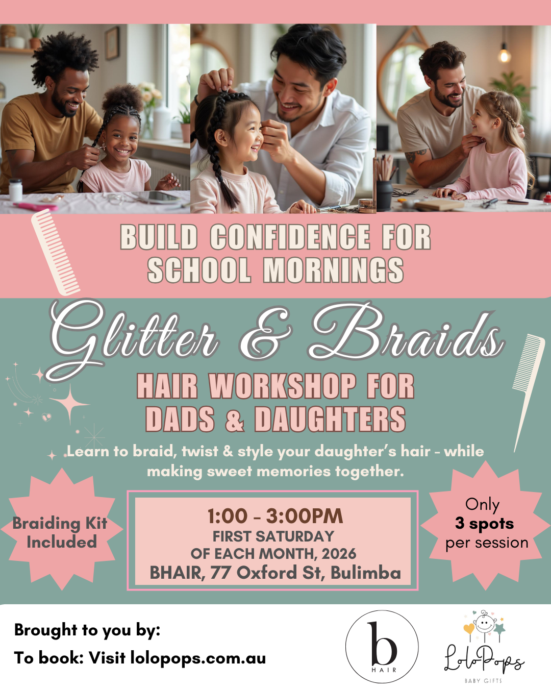 2026 Daddy Daughter Hair Workshop