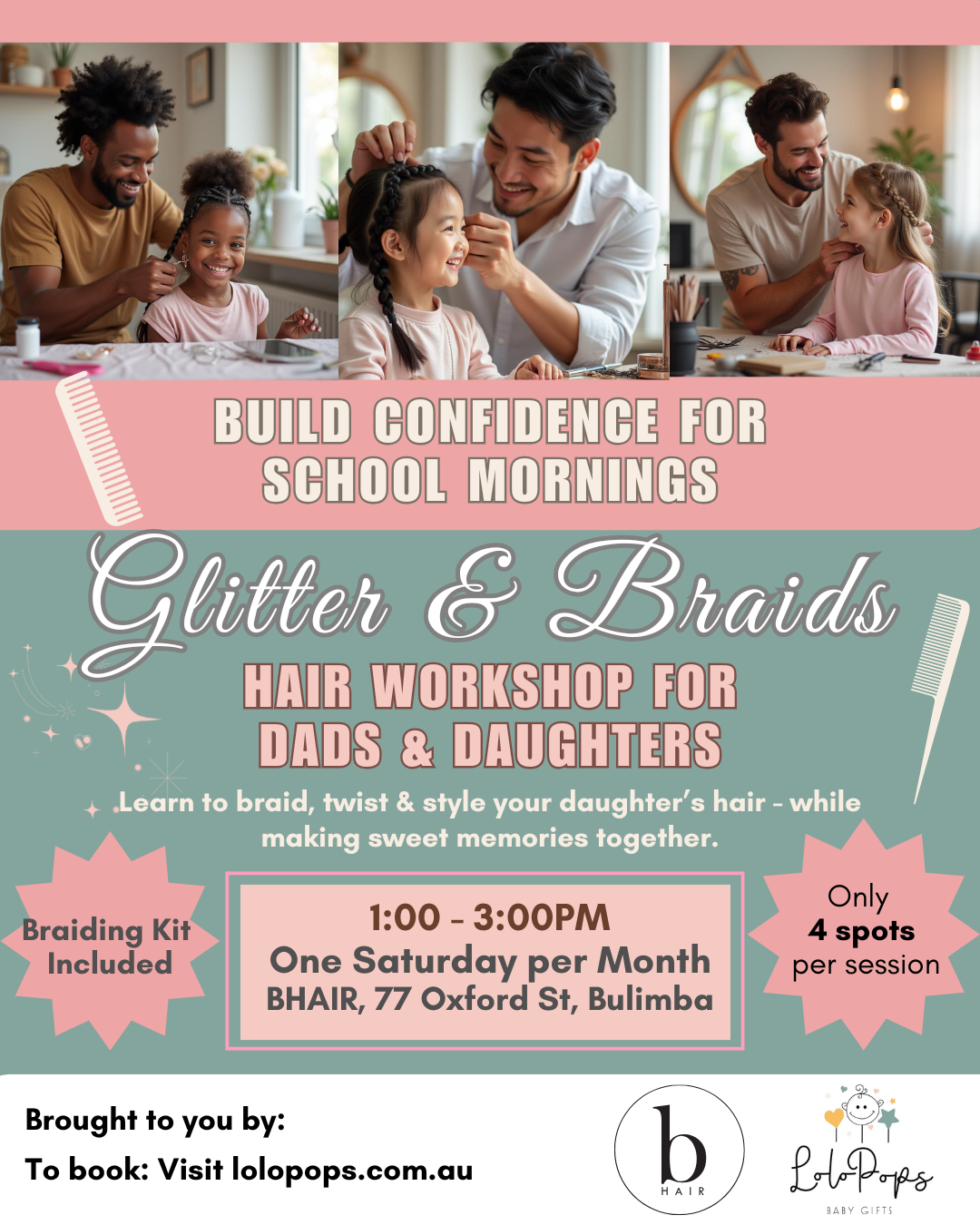 2026 Daddy Daughter Hair Workshop