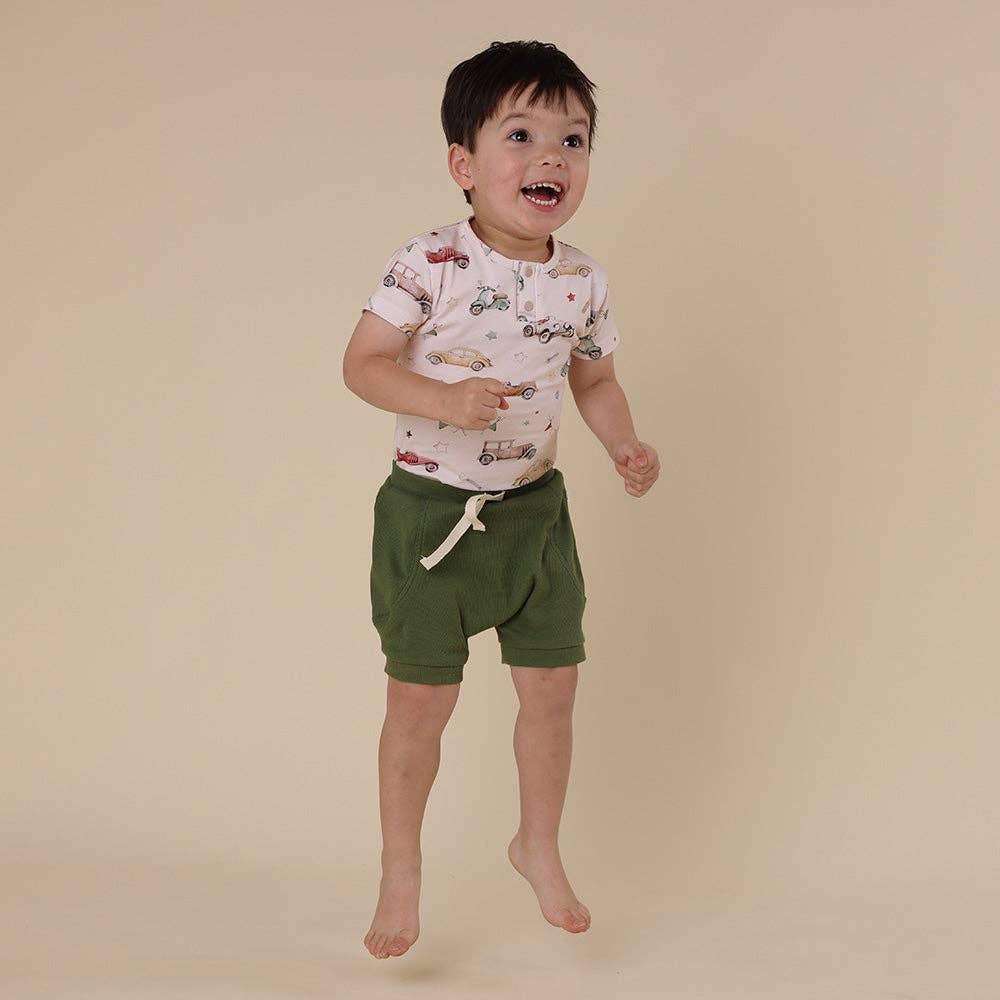 Vintage Cars Short Sleeve Organic Bodysuit