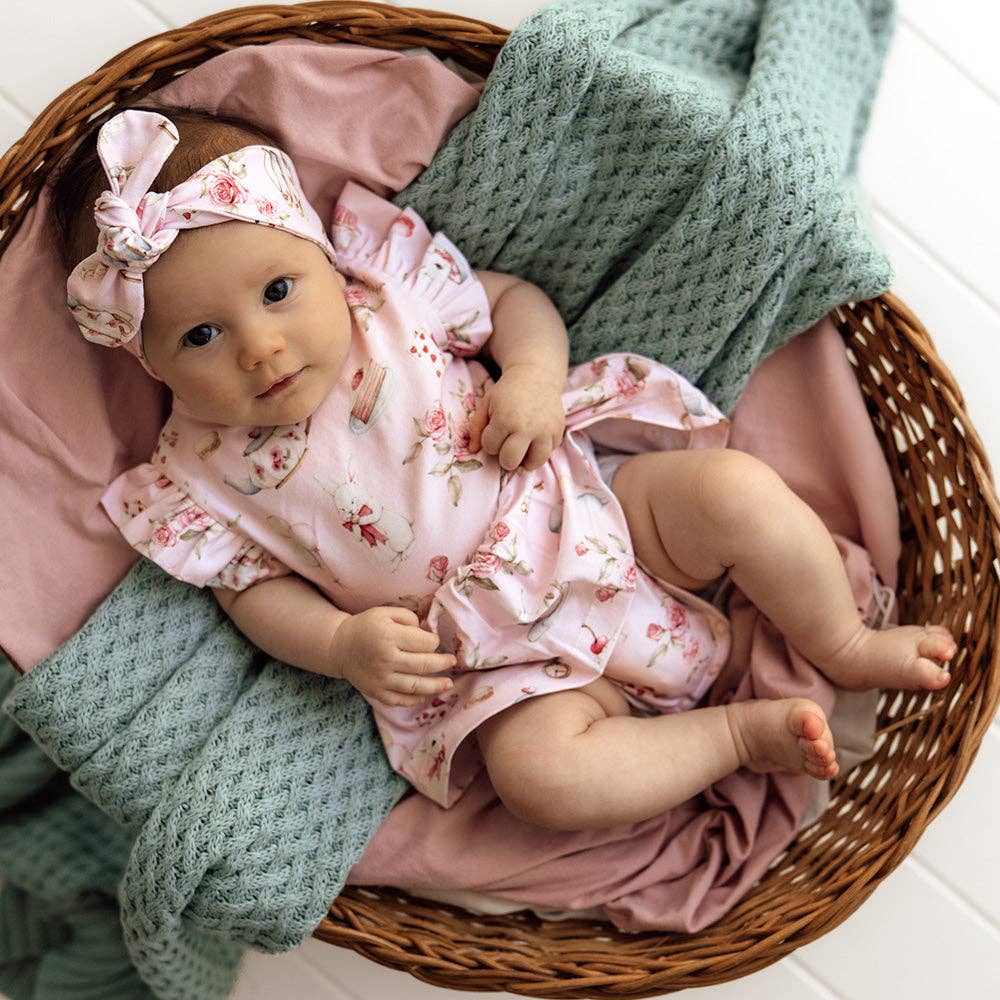 Alice’s Tea Party Short Sleeve Organic Dress