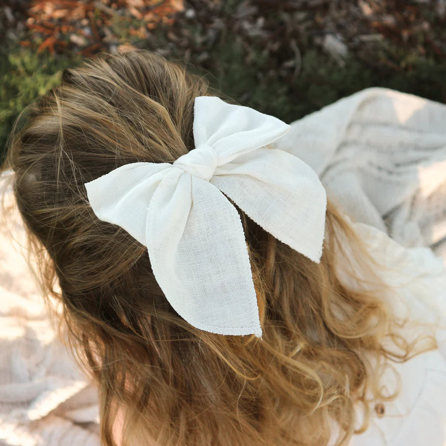 Linen Fable Hair Bow