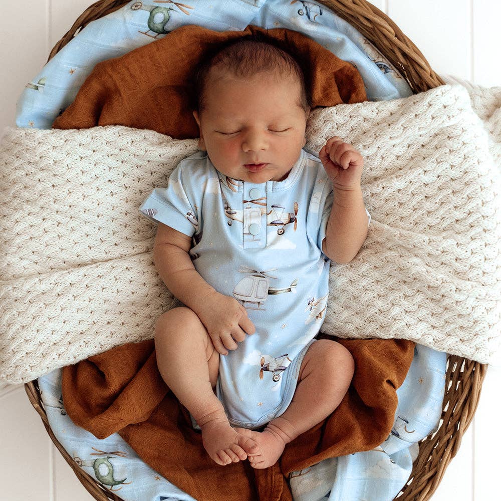 Taking Flight Short Sleeve Organic Bodysuit