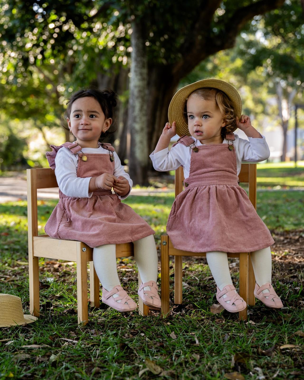 Pink Corduroy Leilah Dress