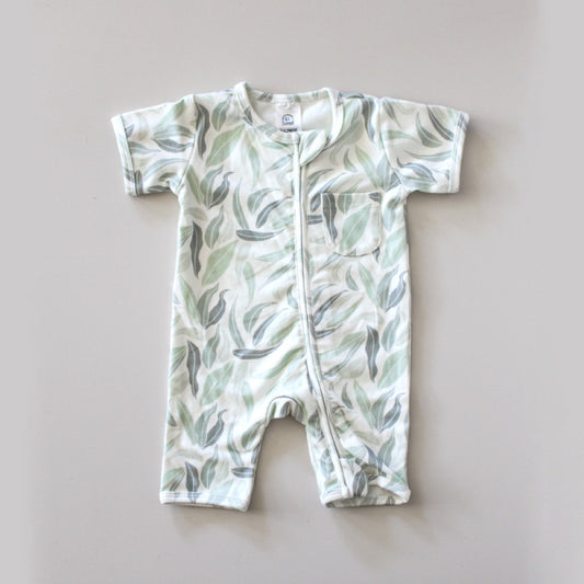 Short Sleeve Playsuit Eucalyptus