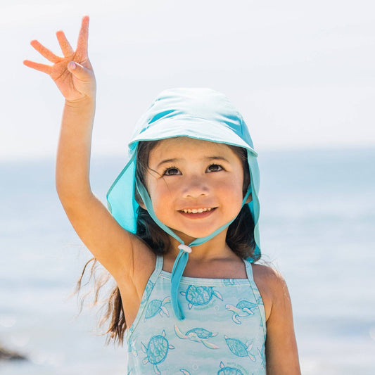 Eco Flap Hat UPF 50+ - Light Blue