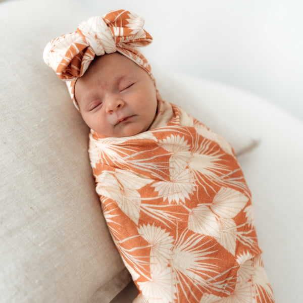 Boho Baby Palms Swaddle Wrap