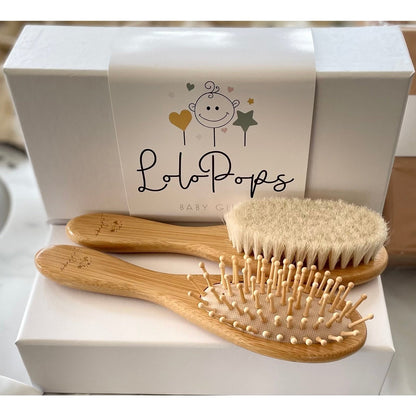 Bamboo Hairbrush Set