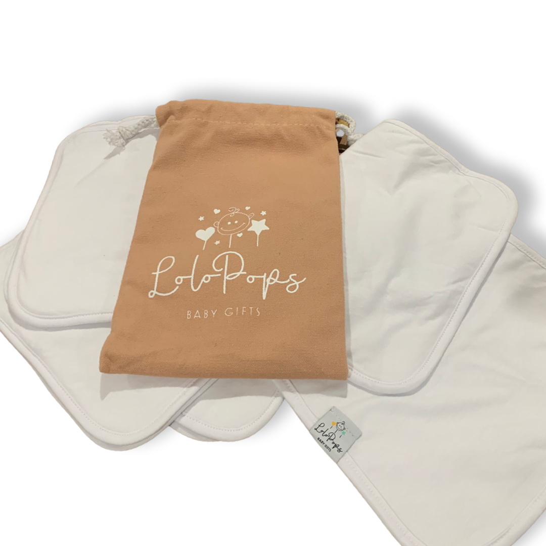 Cotton Burp Cloths (Set of 4)
